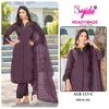 ALK 113 A To D by Sajida Raga Roman Silk Pakistani Readymade Suits Wholesalers In Surat